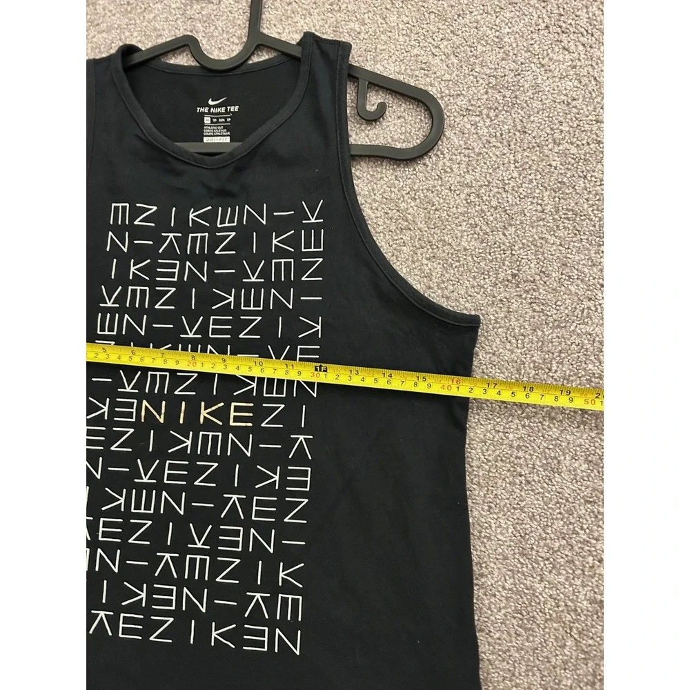 Nike Dri-FIT Graphic Tank Top Womens XS Black‎ Excellent Athletic Cut Sleeveless